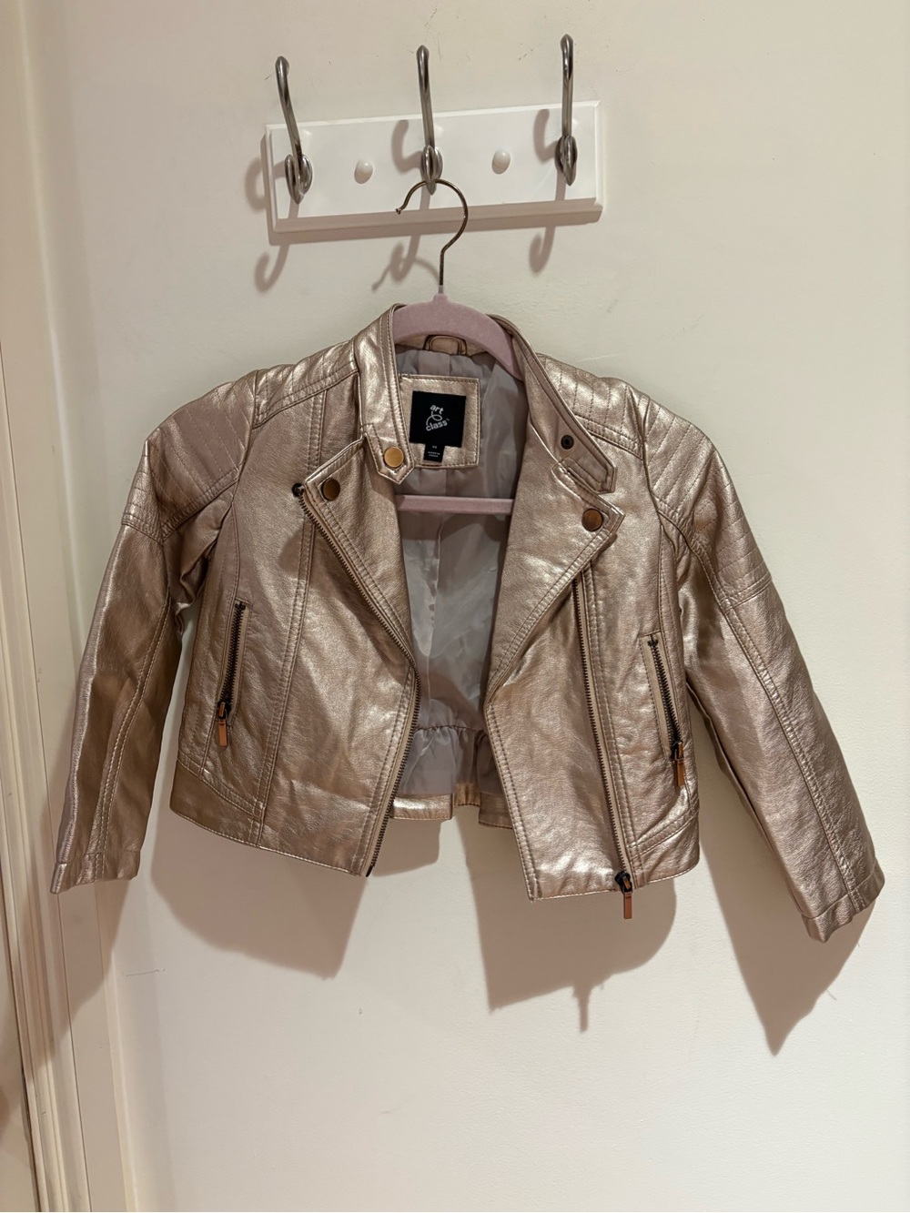 art class Rose Gold Metallic Jacket
